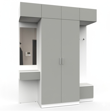 Набор мебели для прихожей "Марсель-262" МР 01-262 В2490 Ш2000 Г580 (ЛД.. Набор мебели для прихожей "Марсель-262" МР 01-262 В2490 Ш2000 Г580 (ЛД..